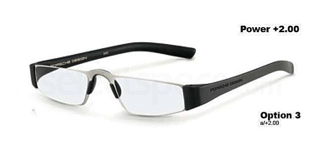 Porsche Design - P8801 Reading Glasses - Silver & Black