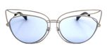 Silver / Light blue color UV400 protection lenses