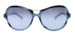 Blue horn / Matt silver / Mirror effect grey color UV400 protection lenses