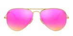 LIMITED EDITION - MATTE ARISTA / gold / crystal green mirror fuxia (Flash Lenses)