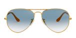 ARISTA / gold / crystal clear gradient blue