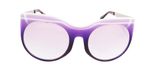 Purple +White / Matt silver / Mirror gradient grey UV400 protection lenses