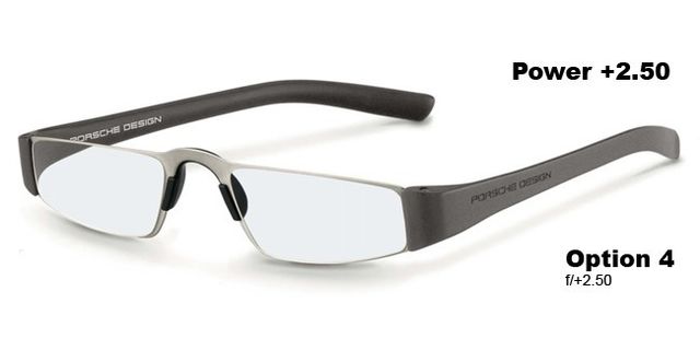Porsche Design - P8801 Reading Glasses - Titanium & Silver