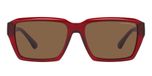 SHINY TRANSPARENT RED / red / dark brown