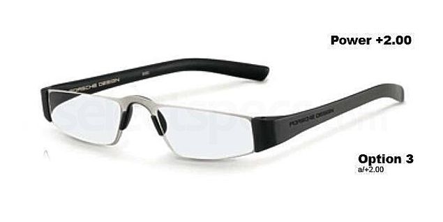 P8801 Reading Glasses - Silver & Black